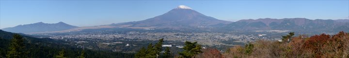 二の郭から見た富士山