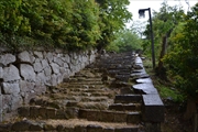 松の丸虎口へ続く階段