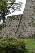 珍しい組み合わせの石垣