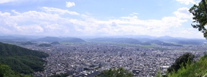 本丸跡から見た鳥取市街