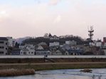 城見橋から見た津山城全景